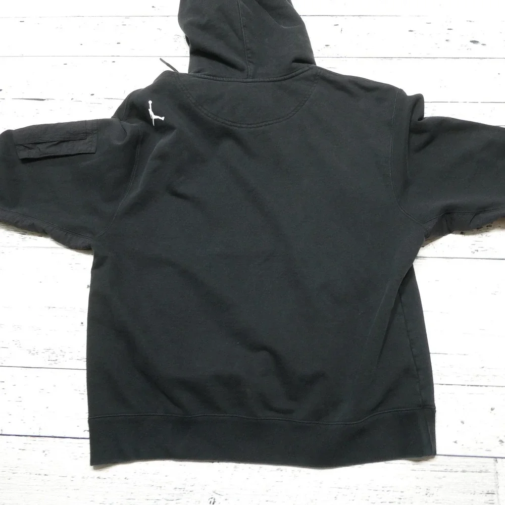 Jordan 23 Engineered Hoodie Mens Large Black Pullover Fleece Sweatshirt Pocket